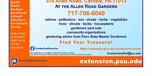 Plant Fest and Sale hosted by the Penn State Extension Master Gardeners of Cumberland County.