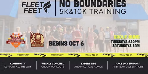 No Boundaries Turkey Stampede 5K | 10K Training Program