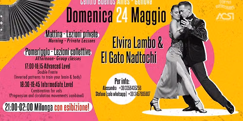 Stage e Milonga con esibizione di Michael \u201cEl Gato\u201d Nadtochi & Elvira Lambo