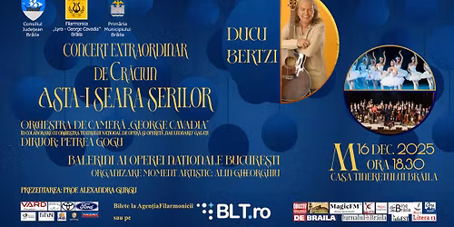 Concert extraordinar de Cr\u0103ciun \u201eAsta-i seara serilor\u201d
