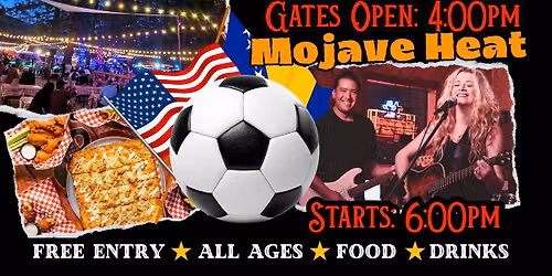 FREE Live Music - Mojave Heat - FIFA Soccer Watch Party