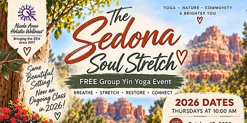 Sedona Soul Stretch - FREE Group Yin Yoga at the Casa Sedona Boutique Hotel