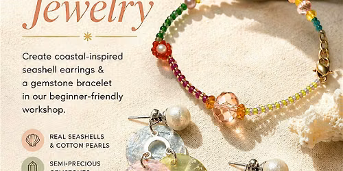 Jewelry Making Workshop Toronto | Seashell Earrings + Bracelet