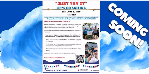 JUST TRY IT! event - experience the exhilaration of sail racing
