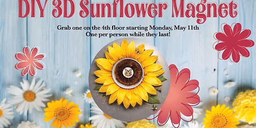 DIY 3D Sunflower Magnet
