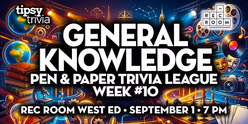 Edmonton: Rec Room West Ed - Pen & Paper GK League Week 10 - Sep 1, 7pm