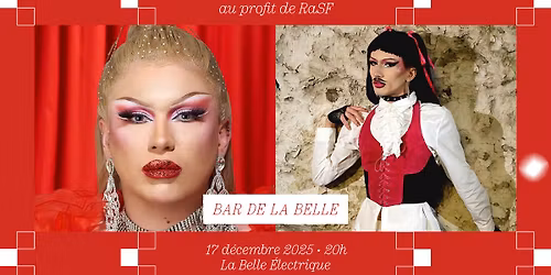 Bingo Drag de No\u00ebl w\/ Honey Nasty + BO Tox au bar de La Belle