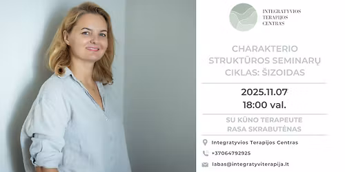 Charakterio strukt\u016bros \u2013 5 dali\u0173 seminar\u0173 ciklas. A\u0161 nesu mano charakteris \u2013 esu daug daugiau.