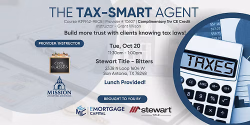 The Tax-Smart Agent - Course #39942-RECE (1 Hr CE credit)