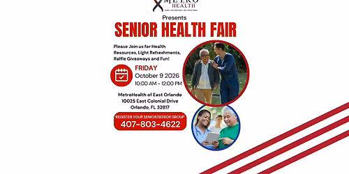 Free Local Senior Health Fair at MetroHealth of East Orlando