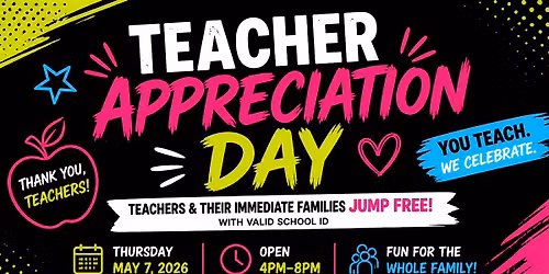 Teacher Appreciation Day at Urban Air North Charleston