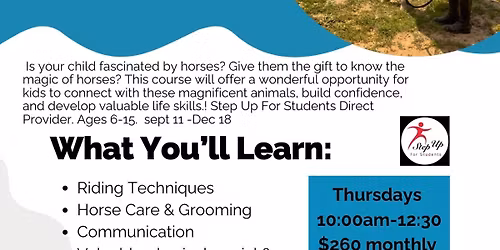 Homeschool Horsemanship Class