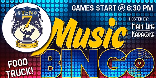 MUSIC BINGO @ Ten7 Brewing