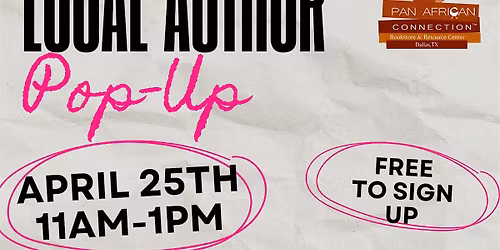 2026 PAC  Local Author Pop-Up Sign-Up