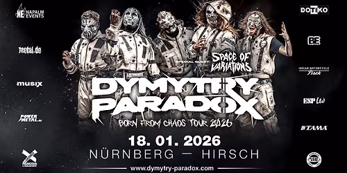 Dymytry Paradox \u21e3 BORN FROM CHAOS Tour 2026 \u21e3 N\u00fcrnberg