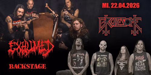 EXHUMED + GRUESOME | EUROPEAN TOUR 2026 | BACKSTAGE M\u00dcNCHEN 2026