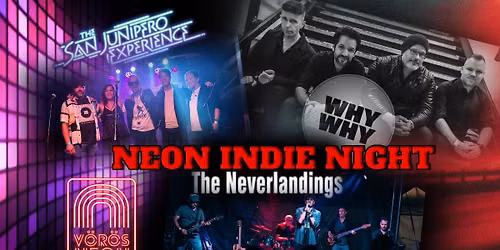 NEON INDIE NIGHT \/\/ The San Junipero Experience \/ WHY WHY \/ The Neverlandings