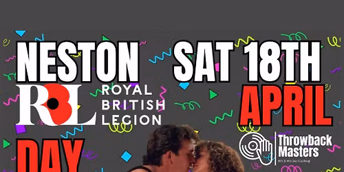 Throwback Masters Neston Over 25s Day Clubbing 80s 90s 00s Tunes