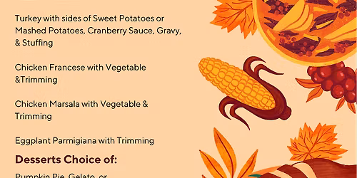 Two Menus. One Delicious Thanksgiving at Bedda Mia!