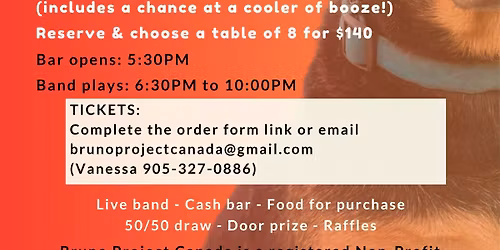 Bruno Project Canada's Fundraiser, featuring Soul Street