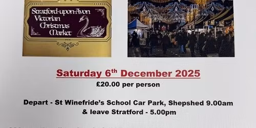 Coach Trip to Stratford-Upon-Avon - Victorian Christmas Market