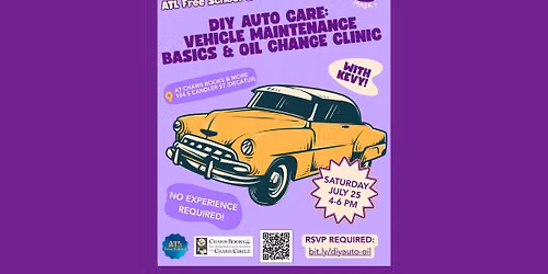 DIY Auto Care: Vehicle Maintenance Basics + Hands-On Oil Change Clinic