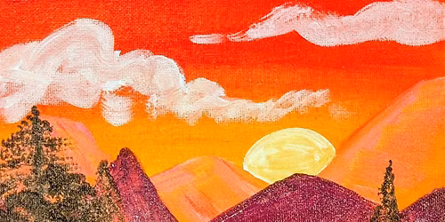 Mountain Landscape Beginner Painting Class
