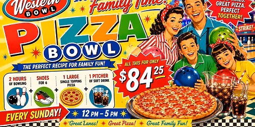 Sunday Pizza Bowl Special