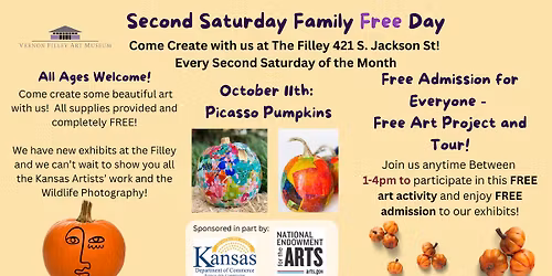 October Second Saturday Family Free Day:  Picasso Pumpkins