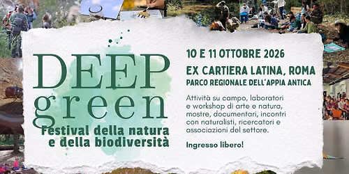 Deep Green 2026 - Festival della Natura e della Biodiversit\u00e0