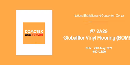 Globalflor display in DomotexAisa exhibition