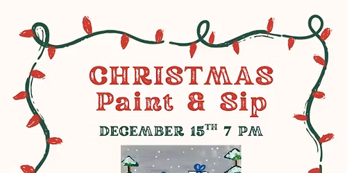 Christmas Sip & Paint at Shattered