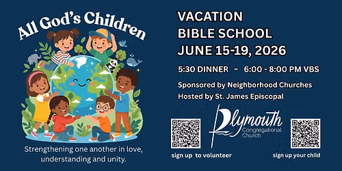Vacation Bible School JUNE 15-19 2026