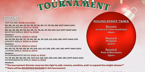 Vineland Holiday Tournament