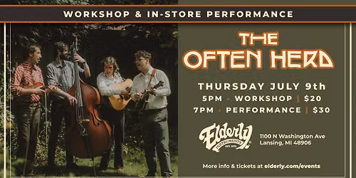 The Often Herd Live at Elderly Instruments!