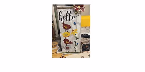 PAINT & SIP-"Hello Birdie" Wood Sign Class