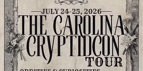 Carolina CryptidCon Tour 2026 - Eventeny