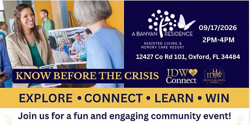 IDW Connect Know Before The Crisis - A Banyan Residence