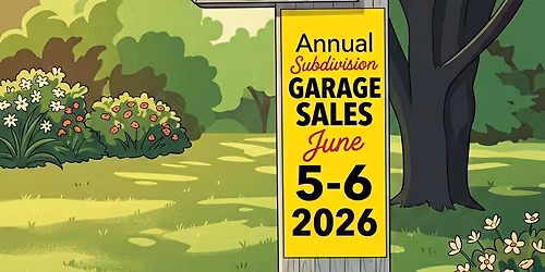 Forest Park Subdivision Garage Sales