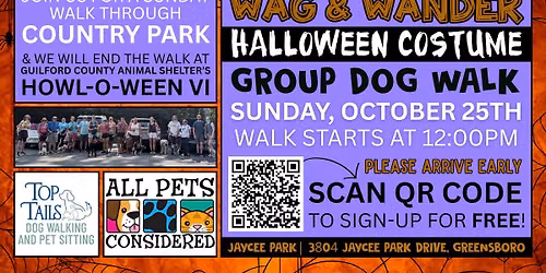 Wag & Wander Group Dog Walk with APC & Top Tails