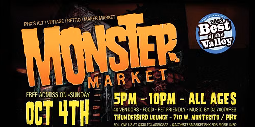 MONSTER MARKET Halloween Alt \/ Vintage Retro Night Market - Phoenix, AZ