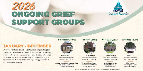 Wicomico County | Ongoing Support Group Weekly