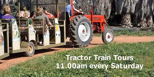 Tractor Train Tour of the Australian Inland Botanic Gardens 