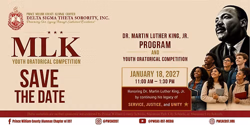 Annual Dr. Martin Luther King, Jr. Youth Oratorical Competition and Program