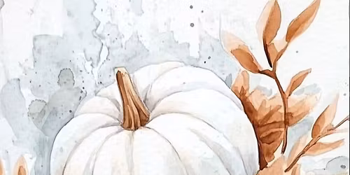 Botanical Watercolor Workshop for Adults - Pumpkins