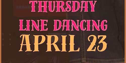 Line Dancing Thursday - $5