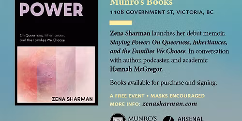 Book Launch: Zena Sharman in conversation with Hannah McGregor