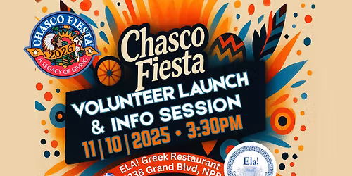 Chasco Volunteer Launch & Information Session 