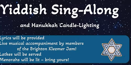 Yiddish Singalong and Hanukkah Candle Lighting