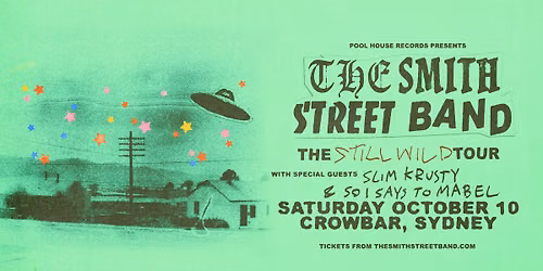The Smith Street Band & Slim Krusty at Crowbar, Sydney